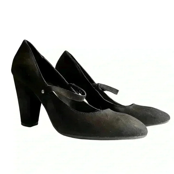 Solanz Black Heels Size 7 1/2 - Picture 1 of 11